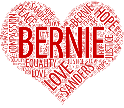 Sanders Bernie Heart Items