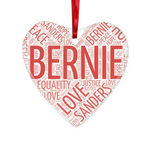 Bernie Heart Glass Hanging Ornament