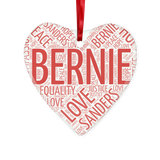 Bernie Heart Glass Hanging Ornament