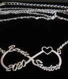 BERNIE NECKLACE - Infinity Personalized Name Necklace (Upto 4 names)