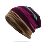 Beanie Hat Knitted Flannel