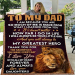 To My Daughter From Mom Letter Printed Quilts Fleece Blankets Birthday Gifts Valentine&#39;s Day Holiday Throw Blankets