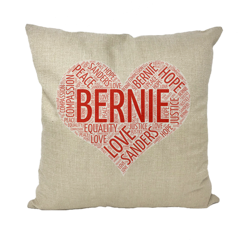 Bernie Heart Throw Pillow with Insert