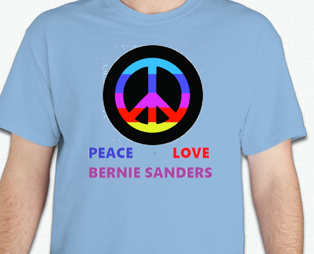 Peace Love Bernie T-Shirt