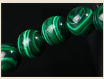 Green Malachite Bead Bracelet (Unisex)
